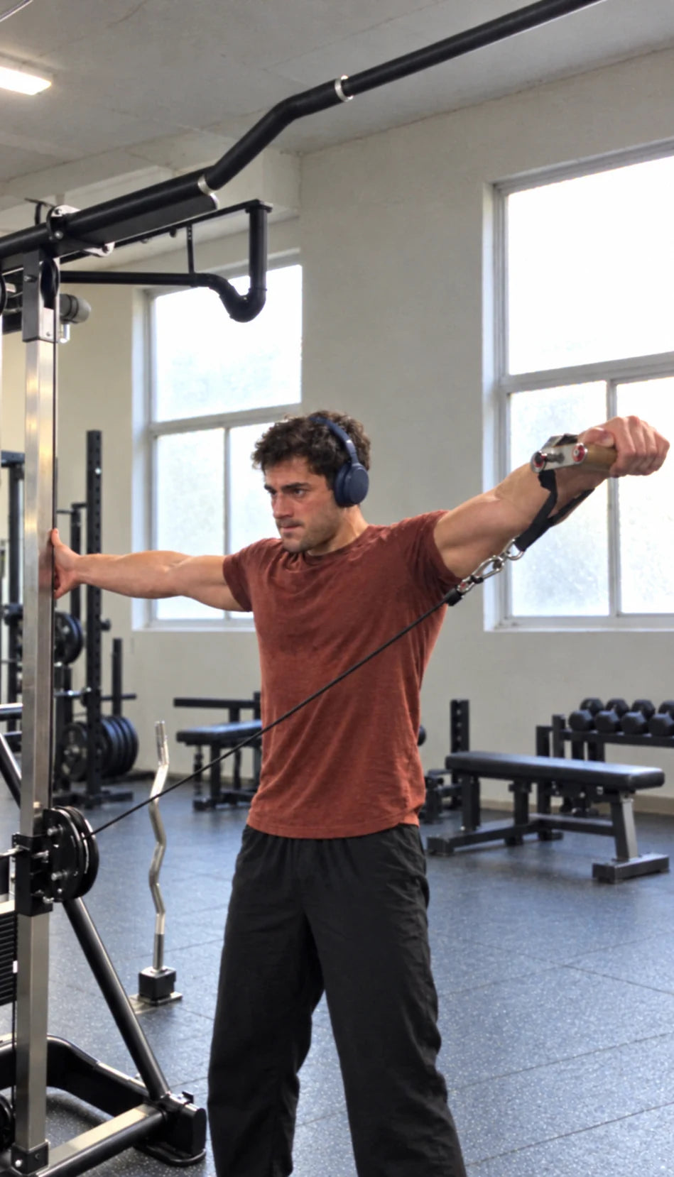 AI-edited illustrative cable cuff training photo